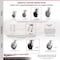 Service Caster 6 Inch Kingpinless Rubber on Steel Wheel Caster Swivel Locks 2 Rigid SCC, 2PK SCC-KP30S620-RSR-BSL-2-R-2 - alternate 6